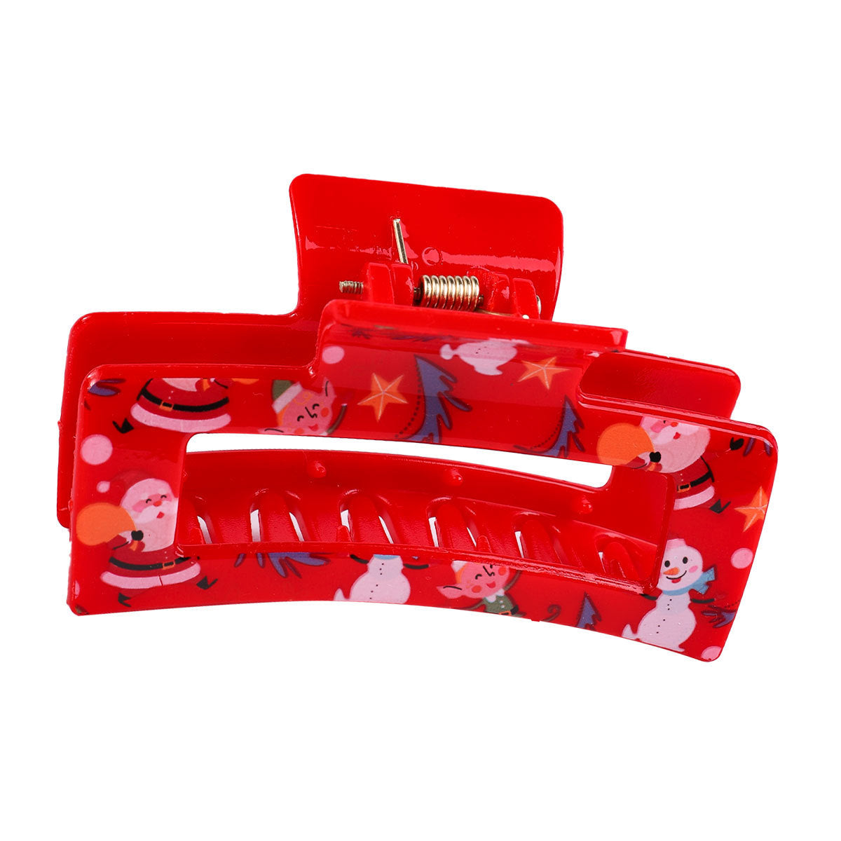 Transparent Printing Grip Back Head Updo Lady