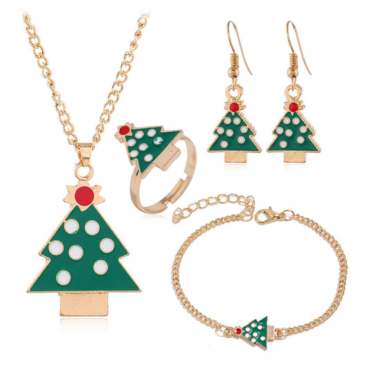 Christmas Dripping Multi-Piece Jewelry Set