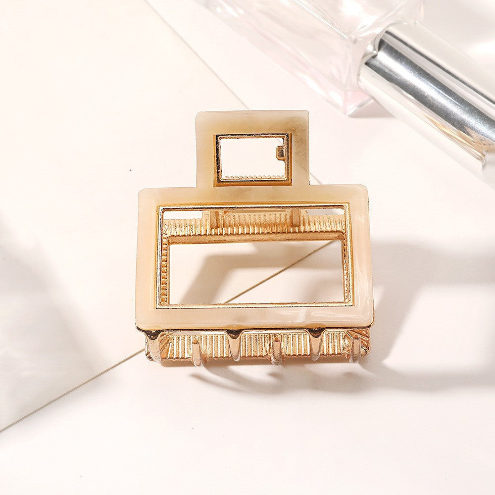 Geometric Hair Claw Hollow Shark Clip