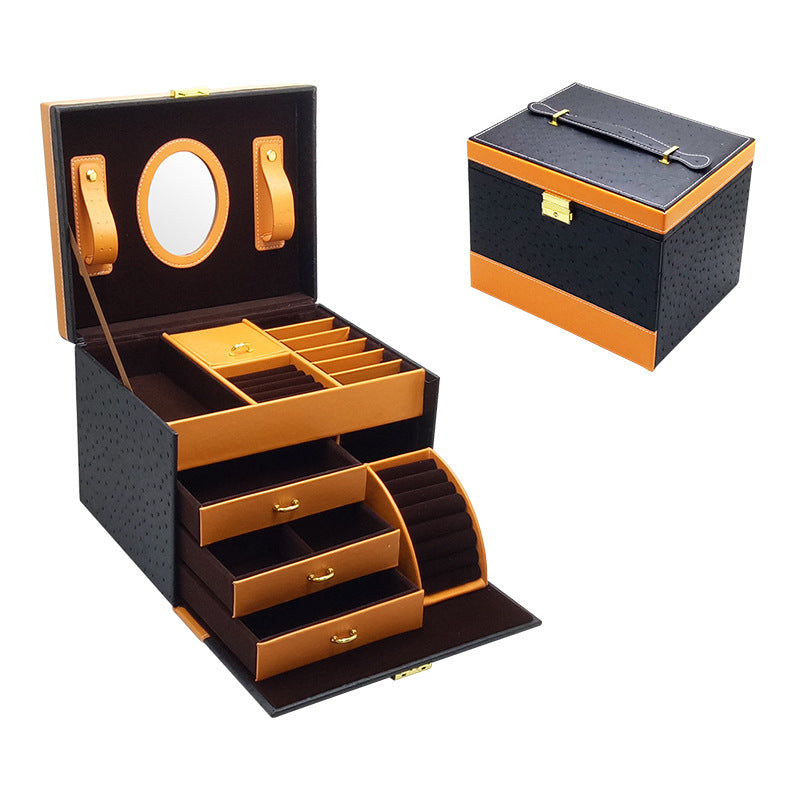 High-End Leather Jewelry Storage Box
