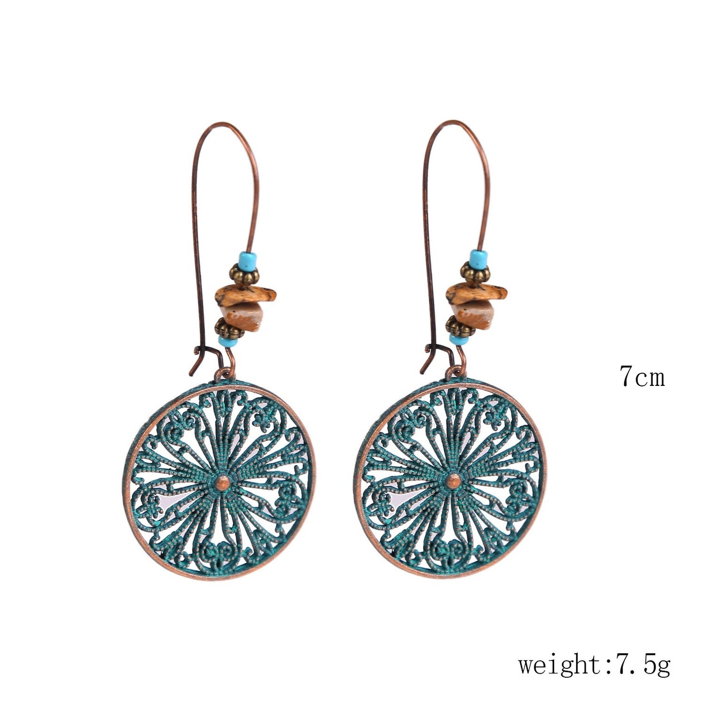 Bohemian Natural Stone Long Retro Necklace