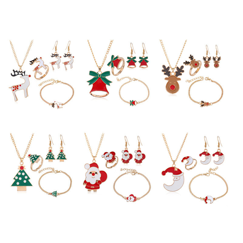 Christmas Dripping Multi-Piece Jewelry Set