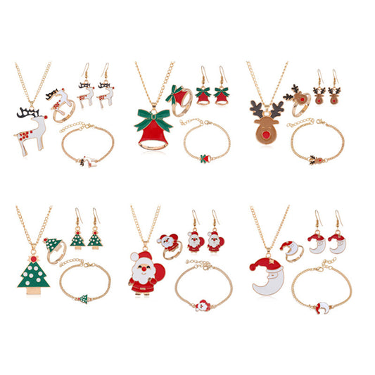 Christmas Dripping Multi-Piece Jewelry Set